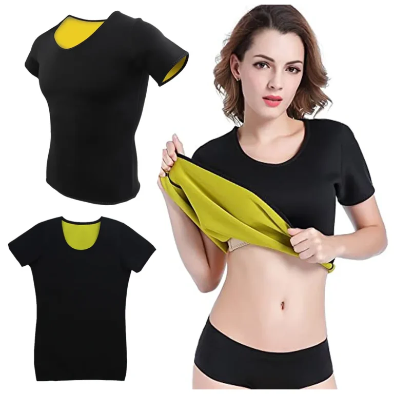 Női neoprén fitness rövid ujjú póló, XL méret, fekete