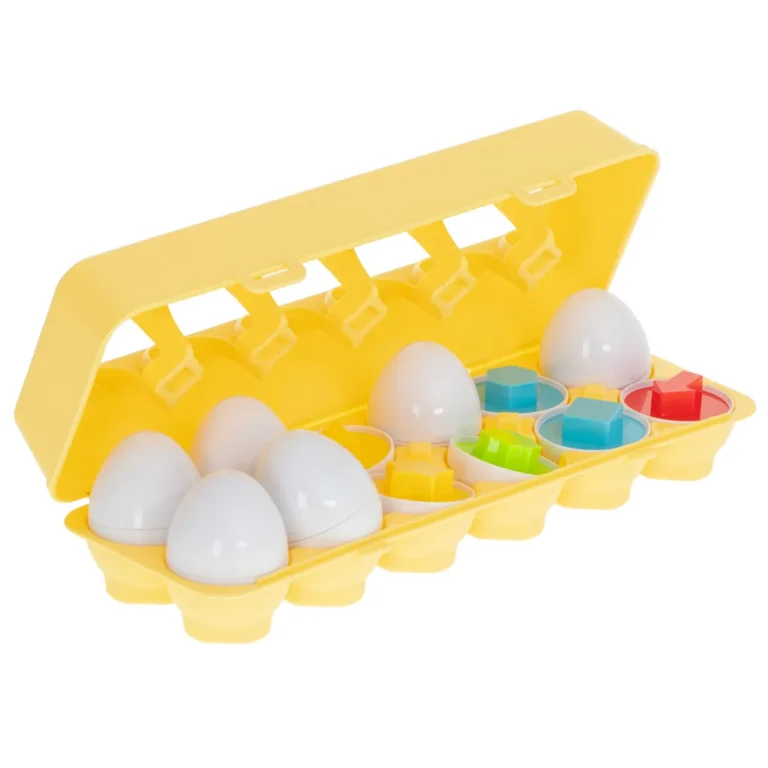 Oktató kirakó, tojás párosító játék, alakzatok