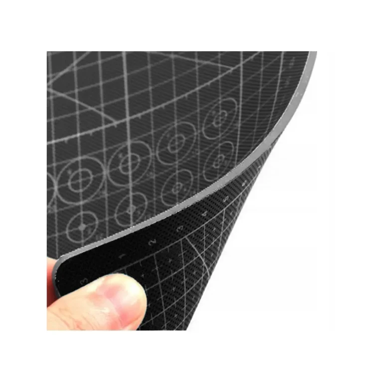 Öngyógyító modellező vágószőnyeg sablonokkal, kétoldalas, 60x45 cm, fekete