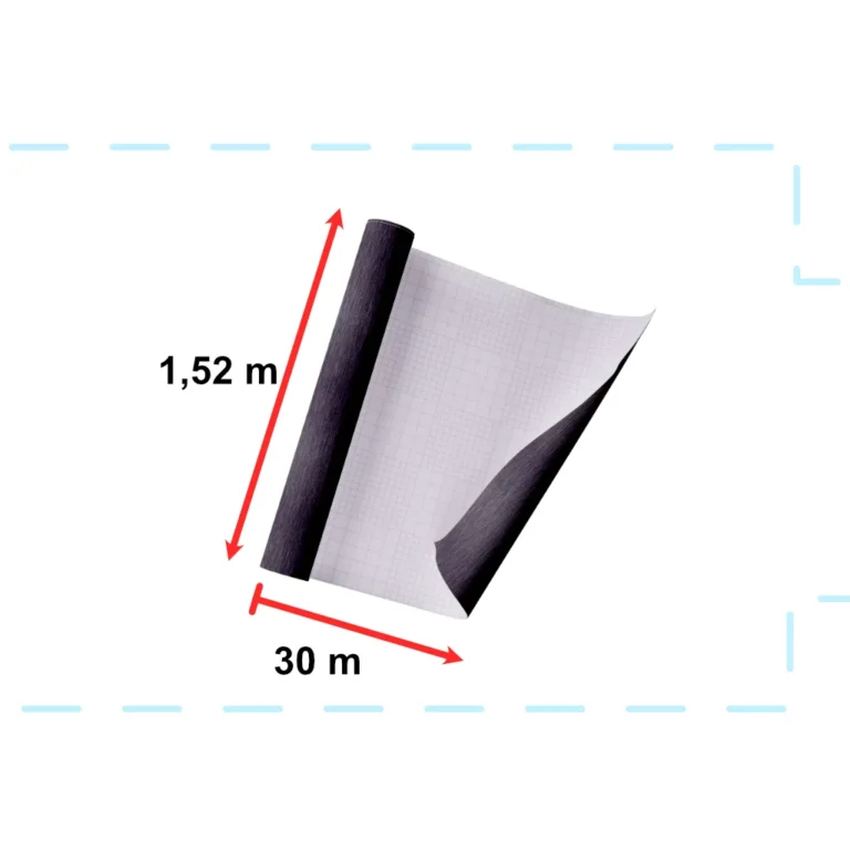 Öntapadós fólia, csiszolt hatású, fekete, 1.52x30m - Image 5