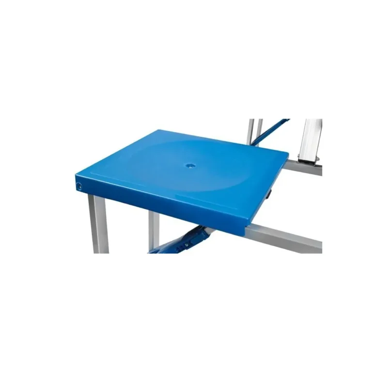 Összecsukható kemping asztal padokkal, 4 személyes, kék