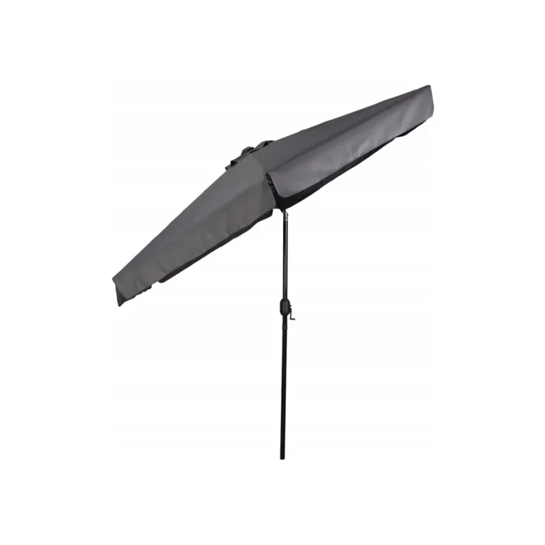 Összecsukható, dönthető kerti napernyő 300cm, szürke