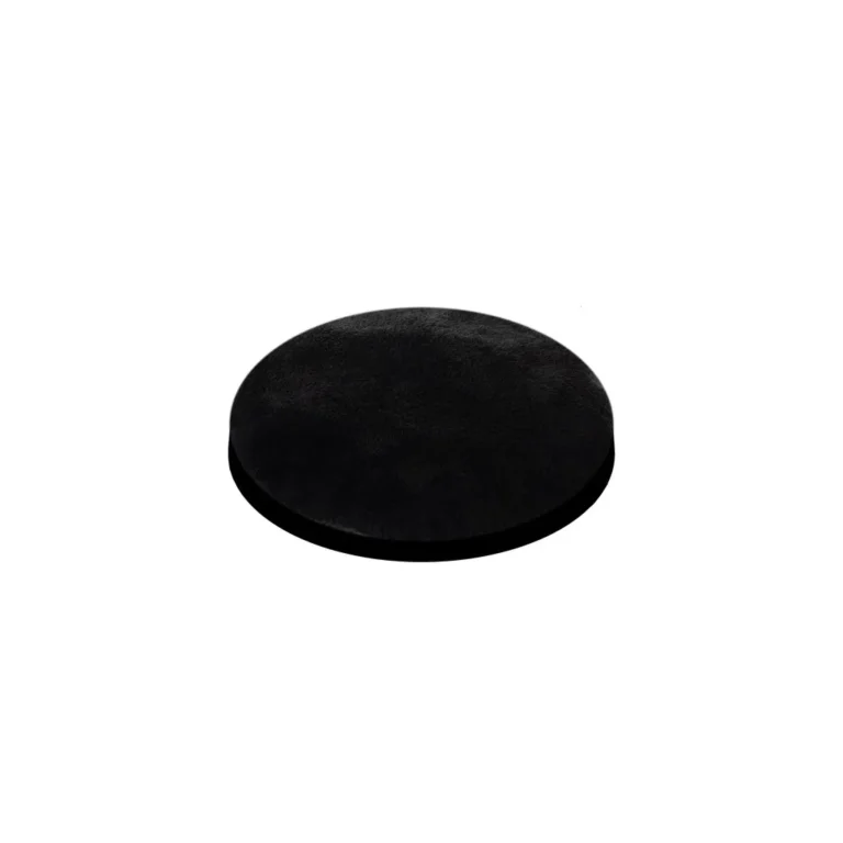 Macskakuckó párnával, plüss, fekete, 40x40x37 cm