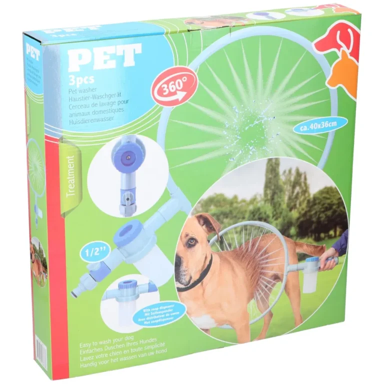Pet Treatment 360 fokos kutyamosó, permetező gyűrű sampontartállyal