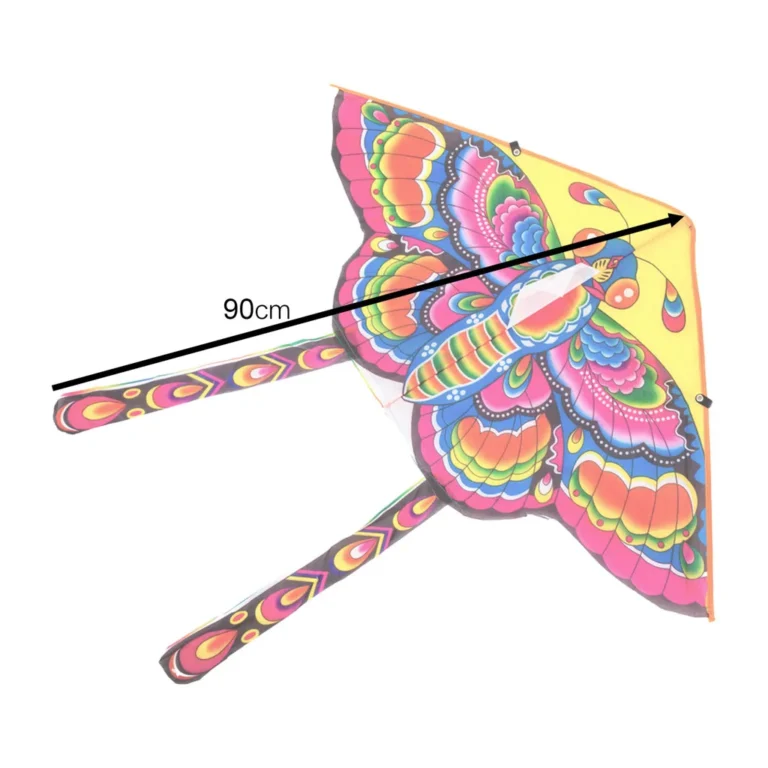 Pillangó alakú papírsárkány, 90cm, rózsaszín - Image 4