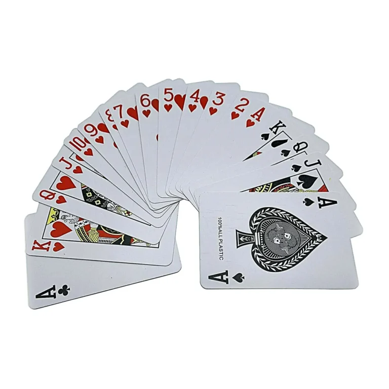 Pókerkártya pakli bevont kártyákkal 54 db, fekete/piros