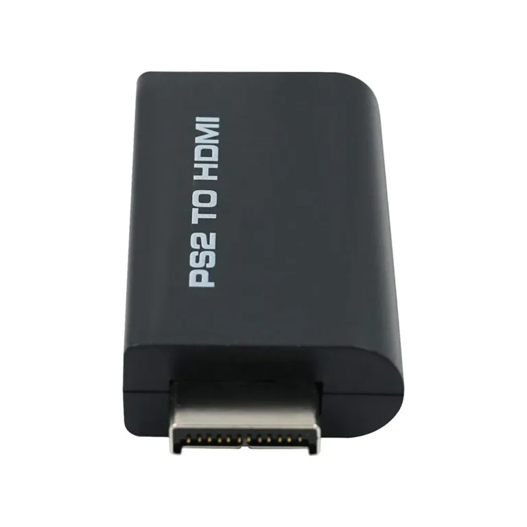 PS2 HDMI, USB, jack adapter, fekete, 7x3,5 cm