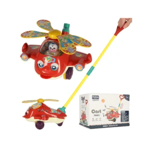 Pusher on a stick helicopter plane with sound