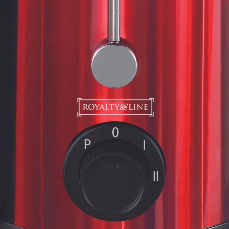 Royalty Line 15L rozsdamentes acél gyümölcscentrifuga – 700W – piros (RL-PJ19002-RD)