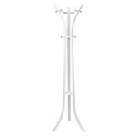 Fém álló ruhafogas, 176 cm, fehér