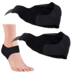 Neoprén sarkantyú talpbetét U alakú szilikonbetétettel 2 db, 9cm x 9cm, fekete