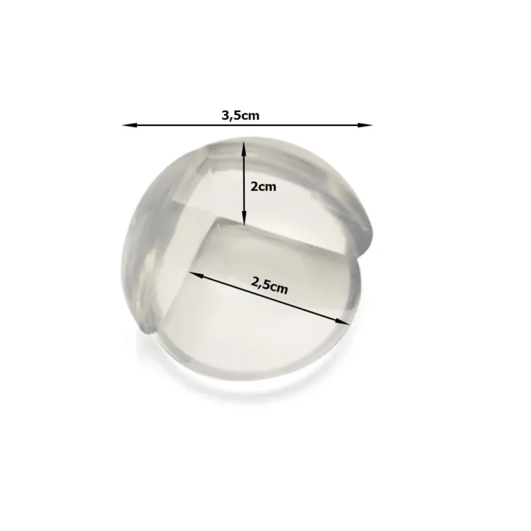 Öntapadó sarokvédő asztalhoz, 4 db, átlátszó, 3,5x2 cm - Image 3