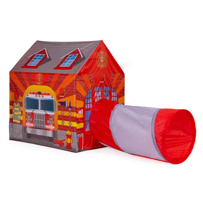 IPLAY játszó sátor gyerekeknek tűzoltóság mintával, 190 x 73 x 102 cm