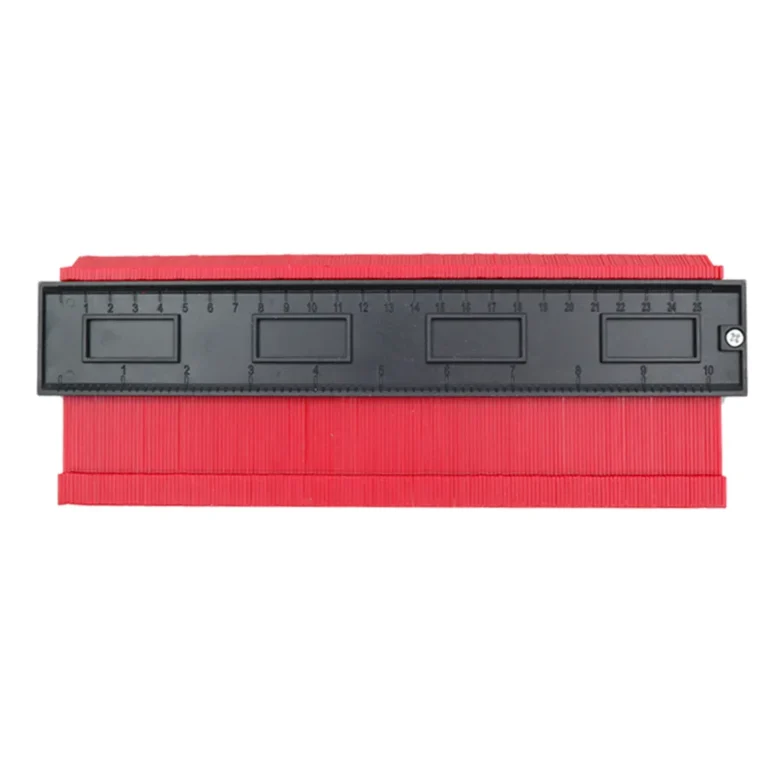 Kontúrmérő- másoló sablon XL, 27,5cm x 10cm x 2,1cm, piros