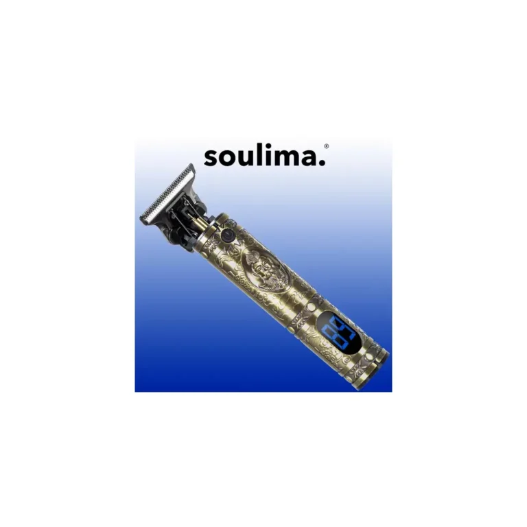 Soulima haj- és szakállvágó LDC kijelzővel, 3 cserélhető fejjel, USB, 1200 mAh