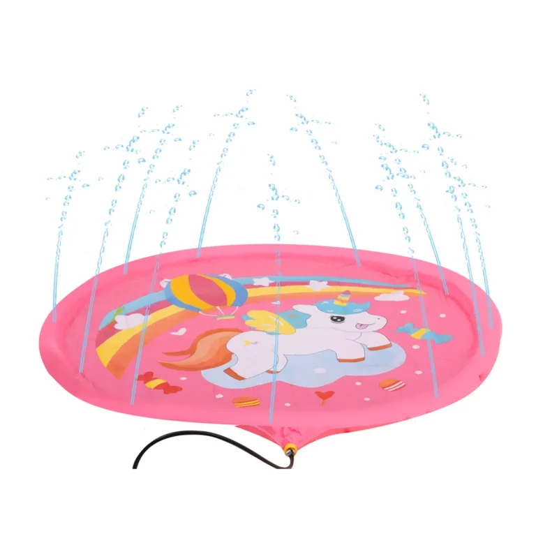 Sprinkler szőnyeg víz szökőkút kerti pancsoló medence egyszarvú 170cm