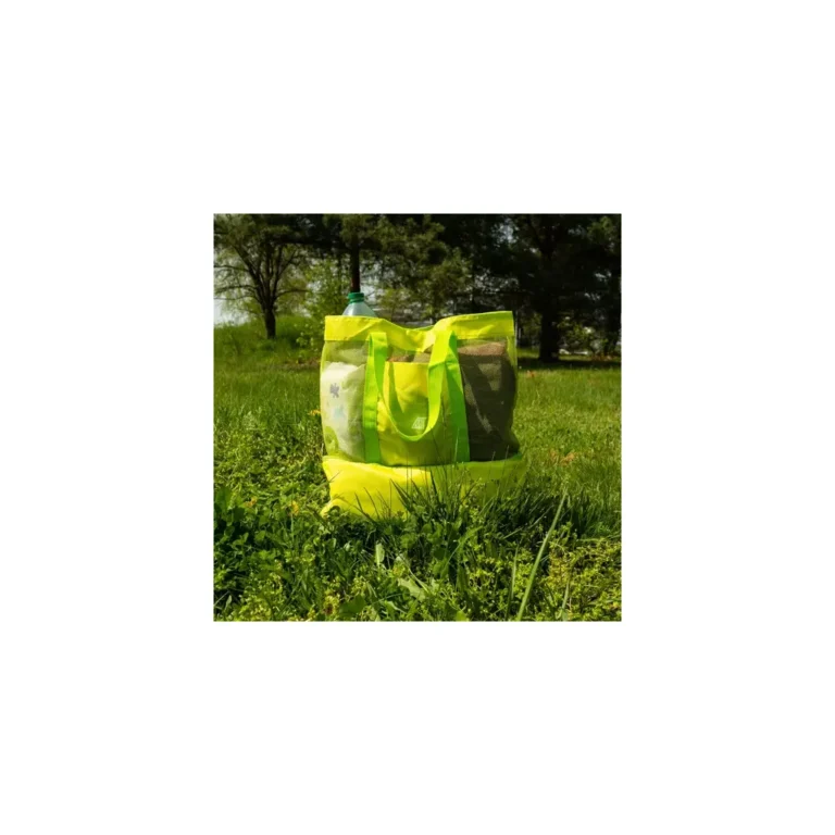 Strand/piknik táska szigetelt alsó résszel, 58/15 / 35 cm, sárga