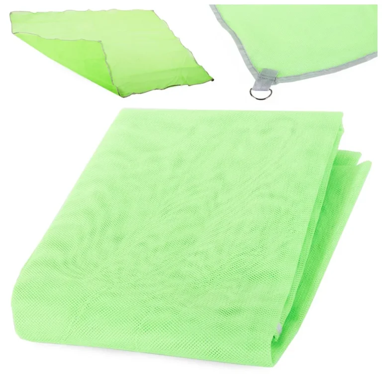 Hálós strandszőnyeg, takaró 200x150cm, zöld