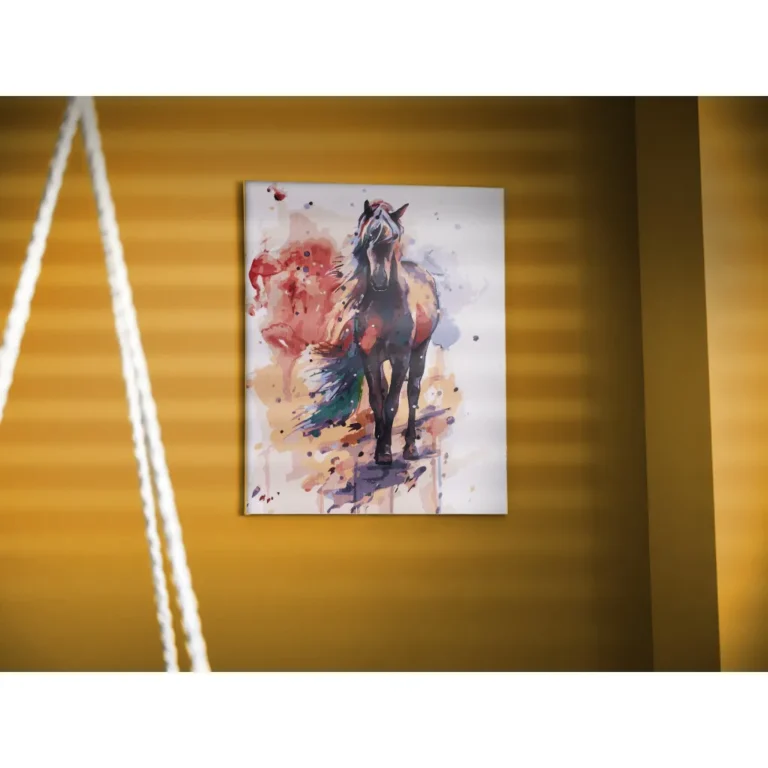 Számfestő kép kerettel, 40x50cm, ló