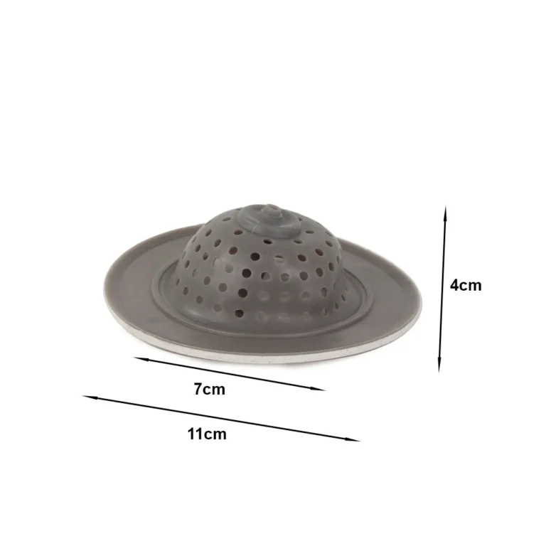 Szilkon szűrő konyhai mosogató-lefolyóhoz, 7x4cm, krém-homokszínű