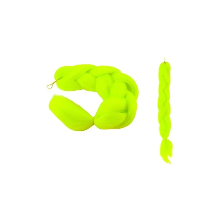 Szintetikus hajfonat, 60 cm, neon