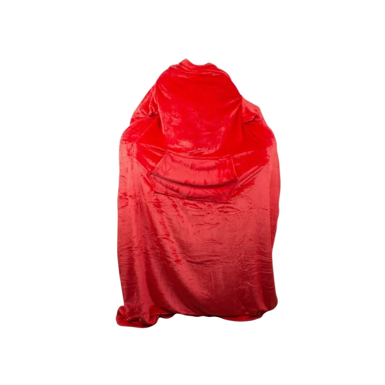 2 az 1-ben meleg köpeny, túlméretezett takaró, 140x200 cm, piros