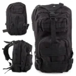 Vízálló taktikai katonai túlélő hátizsák 30l, 43cm x 24cm x 25cm, fekete