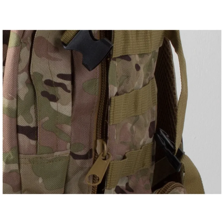 Vízálló, párnázott taktikai hátizsák, 48.5 l, világos marokkói mintás