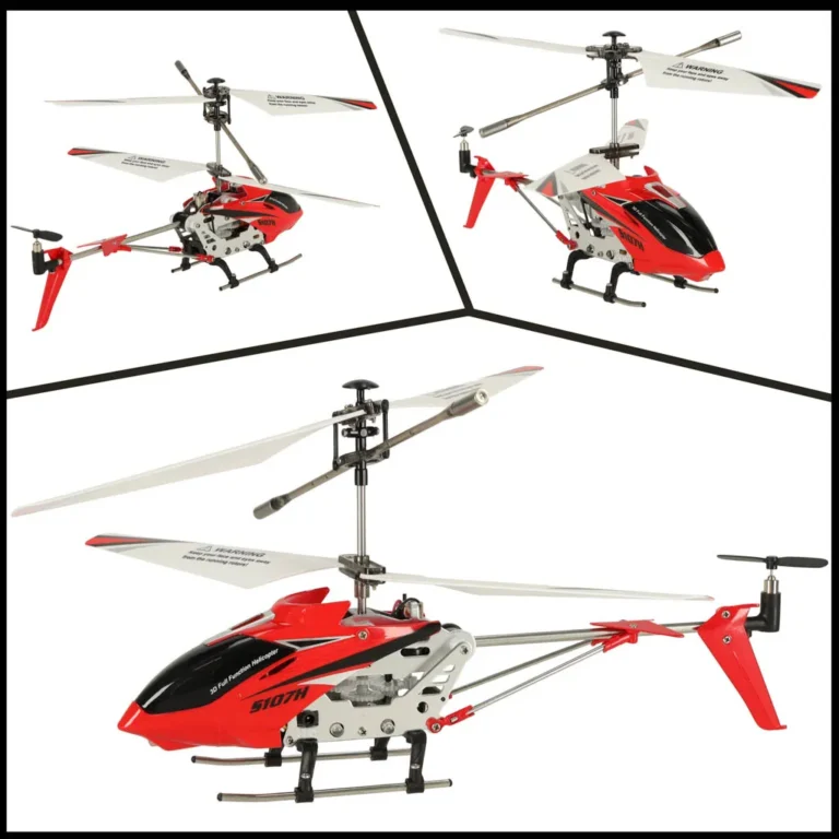 Távirányítós helikopter, SYMA S107H RC 2.4GHz RTF piros színben