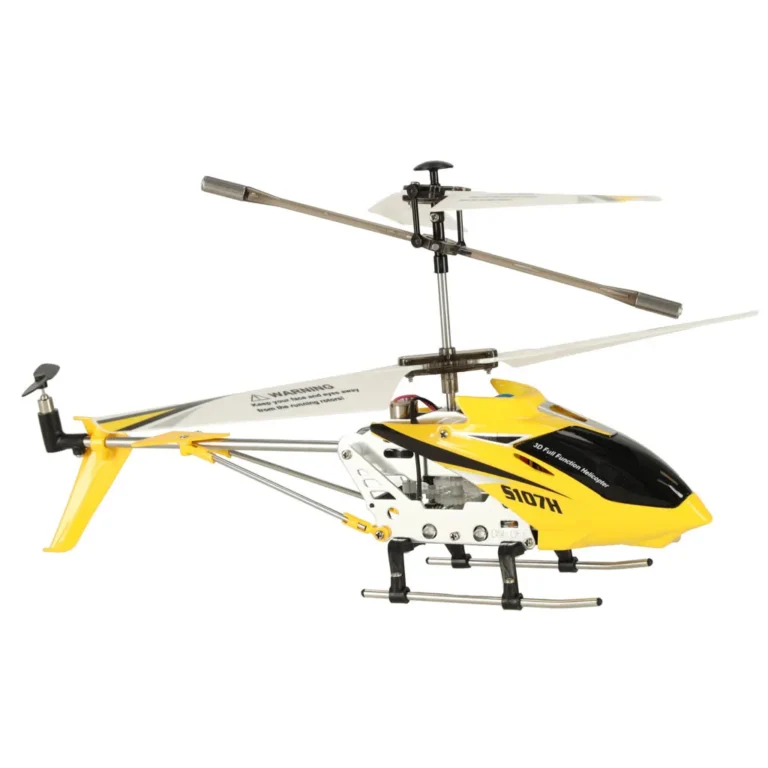 Távirányítós helikopter, SYMA S107H RC 2.4GHz RTF sárga színben