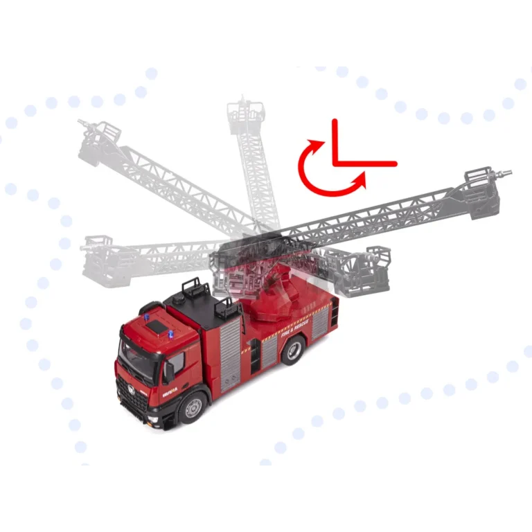 Távirányítós tűzoltóautó, H-Toys 1561 2.4GHz 1:14 RC, 20x14.5x49cm