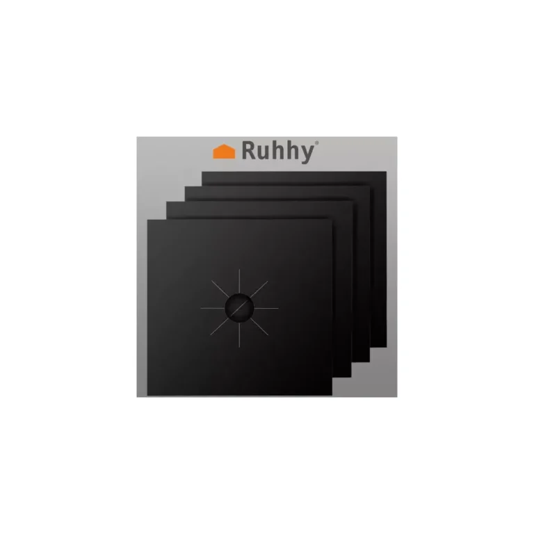 Ruhhy Teflon alátét gázrózsához - 4 db., 27 x 27 x 0,2 cm, fekete