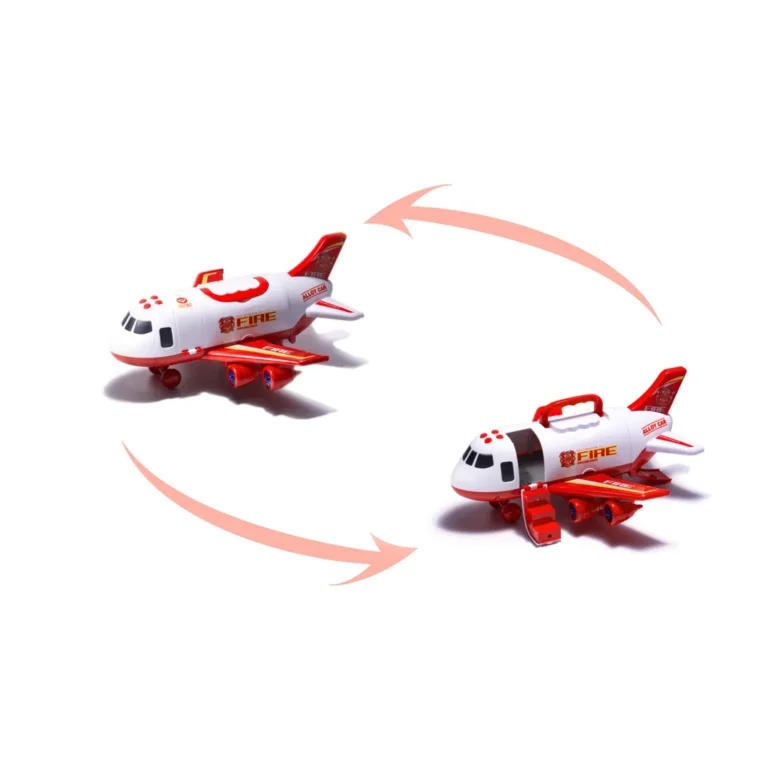 Teherszállító repülőgép tűzoltóautókkal
