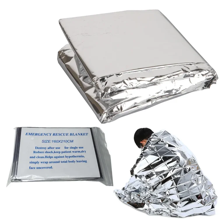 Ezüst fólia hűtakaró, 160x210 cm