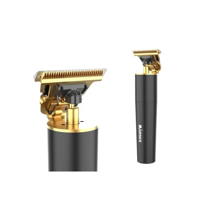 Elektromos haj- és szakállvágó 3 cserélhető nyíró fejjel, akkumulátorral, 6 W, USB, 14cm x 4.3cm x 2cm, fekete