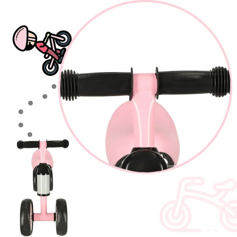 Trike Fix Apró terepjáró tricikli rózsaszínű