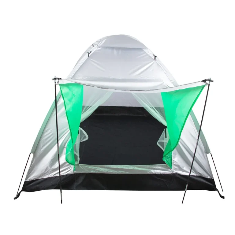 2 személyes sátor, 125x180x180 cm, zöld álcamintás