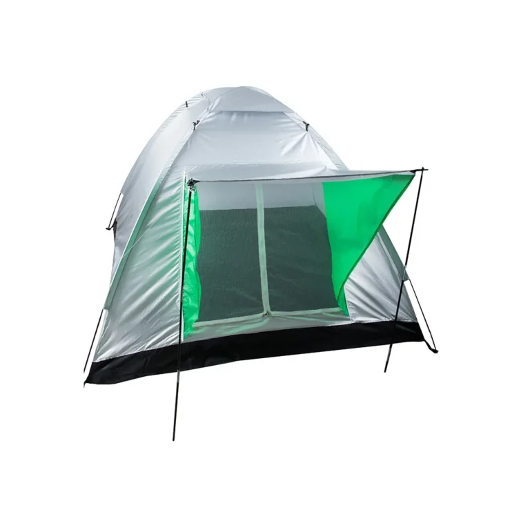 2 személyes sátor, 125x180x180 cm, zöld álcamintás