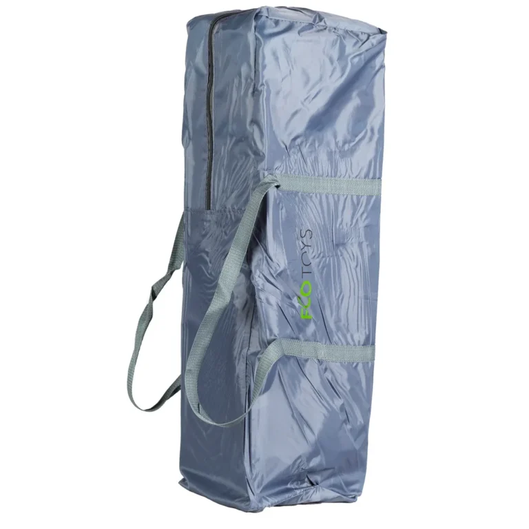 Összecsukható utazó babaágy szúnyoghálóval, tárolóval, kerekekkel, 126x66x84 cm, kék