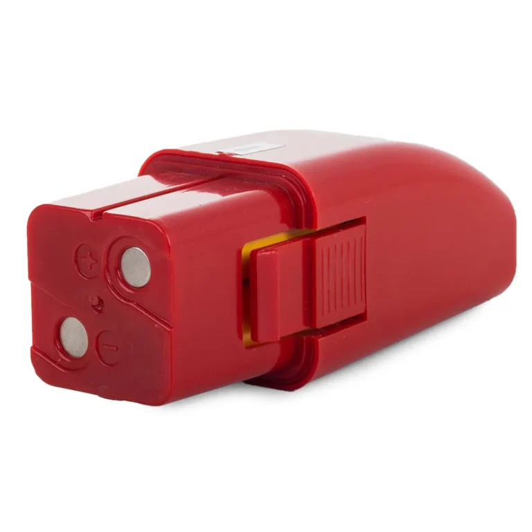 Újratölthető akkumulátor elektromos seprűhöz, 6 W, 230 V, piros