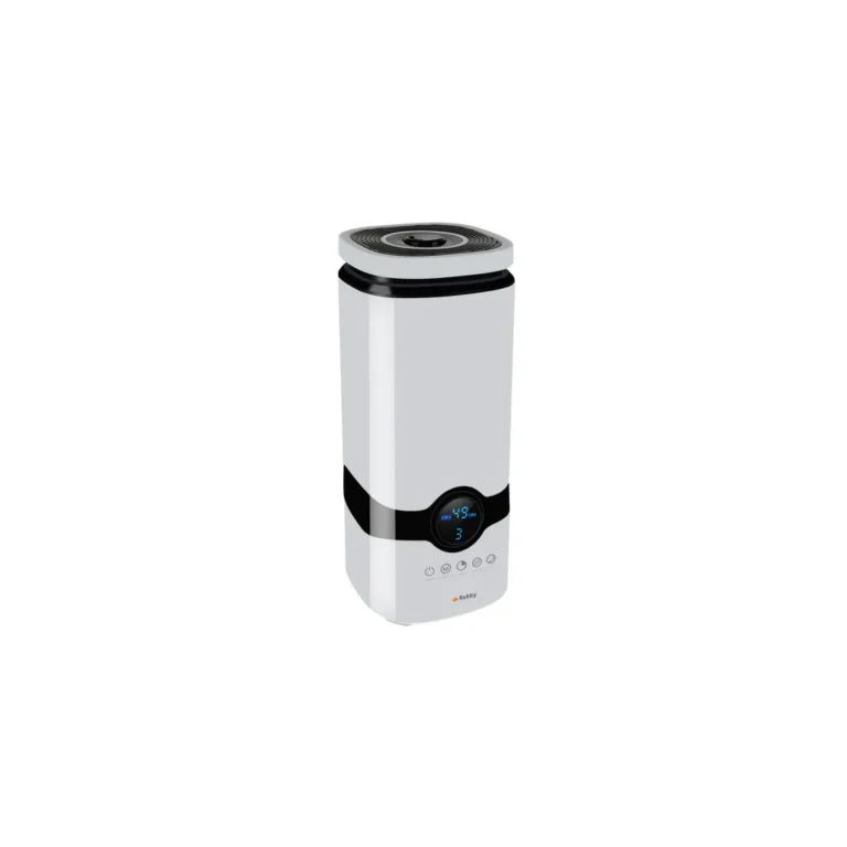 Ultrahangos Párásító Ionizátorral 4l + 3 Illóolaj - Fehér, Műanyag, 28W, Hatótávolság: 20m², Tartálykapacitás: 4l, Hatékonyság: 300ml/h