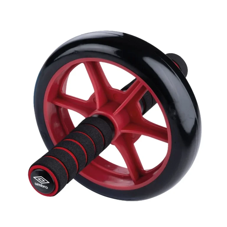 Umbro fitnesz kerék hosszabb nyélcsővel, max 100 kg, fekete-kék/piros