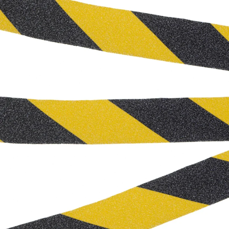 Univerzális csúszásgátló szalag, fekete-sárga, 5cm x 5m