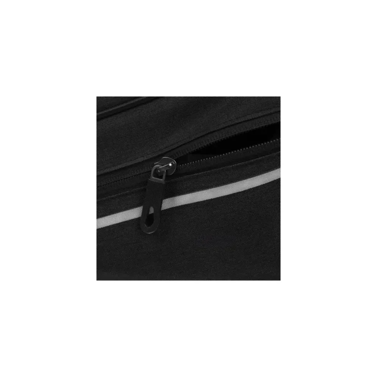 Váz alatti kerékpár táska fényvisszaverő csíkokkal, univerzális, 21x35x4 cm, fekete