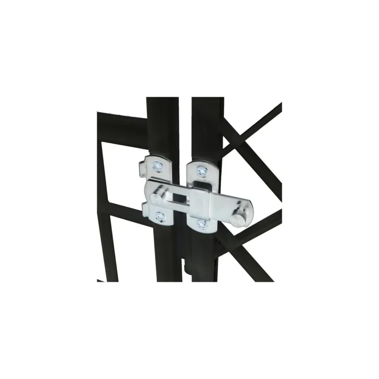 Hordozható kisállat ketrec, szobakennel, beltérre és kültérre, 90x90x60 cm, fekete