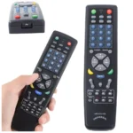 Univerzális multifunkciós távirányító, DVD VCR SAT CD AUX TV VIDEO AUDIO, 19,5 cm x 5 cm x 2,5 cm, fekete