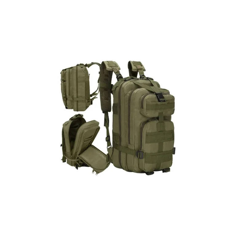 Katonai hátizsák, 35 l, víz- és kopásálló, zöld, 55 x 37 x 29 cm