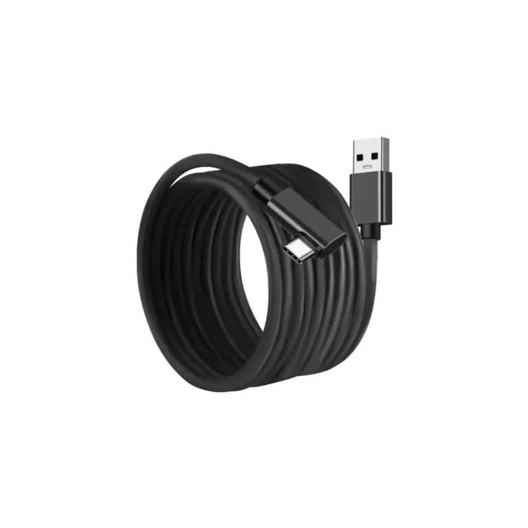 USB A-USB C kábel, 5 m, fekete