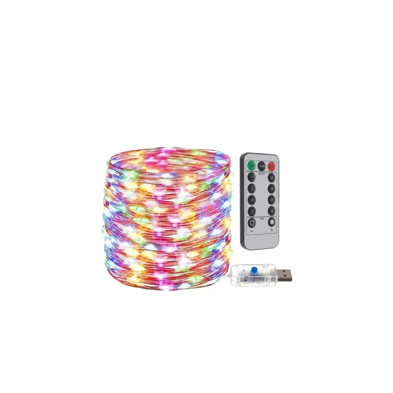 USB karácsonyi fények - vezetékek 300 LED multicolor