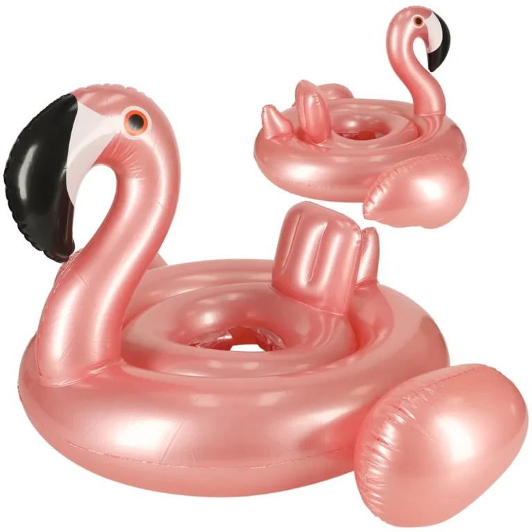 Úszógumi üléssel, flamingó, rózsaszín